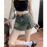 ラップスカート風デニムショートパンツ春夏 | SUNSHINE CLOSET | 詳細画像9 