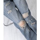 ダメージデニムパンツ ワイドレッグデニム | SUNSHINE CLOSET | 詳細画像20 