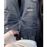 ダメージデニムパンツ ワイドレッグデニム | SUNSHINE CLOSET | 詳細画像5 