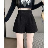 ラメツイード風ショートパンツハイウエスト | SUNSHINE CLOSET | 詳細画像3 