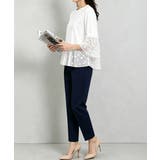 レディース 上品フレアトップス 体型カバーペプラムプルオーバー | SUNSHINE CLOSET | 詳細画像12