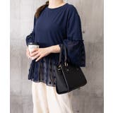 レディース 上品フレアトップス 体型カバーペプラムプルオーバー | SUNSHINE CLOSET | 詳細画像22