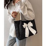 ビッグリボントートバッグ 肩掛け 軽量鞄 | SUNSHINE CLOSET | 詳細画像1 