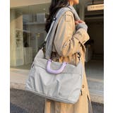 2WAYショルダートラベルバッグレディース配色チェック柄 一泊二泊ユニセックス旅… | SUNSHINE CLOSET | 詳細画像10