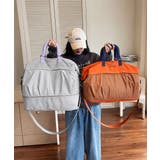 2WAYショルダートラベルバッグレディース配色チェック柄 一泊二泊ユニセックス旅… | SUNSHINE CLOSET | 詳細画像23