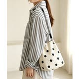 小さめハンドバッグ 大人可愛いバケツバッグ 水玉柄ニットトート | SUNSHINE CLOSET | 詳細画像12 