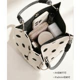 小さめハンドバッグ 大人可愛いバケツバッグ 水玉柄ニットトート | SUNSHINE CLOSET | 詳細画像20 