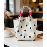 小さめハンドバッグ 大人可愛いバケツバッグ 水玉柄ニットトート | SUNSHINE CLOSET | 詳細画像27 