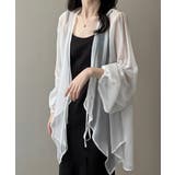 シースルーロングカーディガン バルーンスリーブシアーシャツ 春夏ライトアウター日… | SUNSHINE CLOSET | 詳細画像1