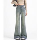 レトロ フレアデニムパンツ ローエッジ | SUNSHINE CLOSET | 詳細画像16 