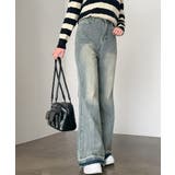 レトロ フレアデニムパンツ ローエッジ | SUNSHINE CLOSET | 詳細画像20 