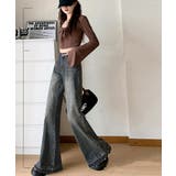 レトロ フレアデニムパンツ ローエッジ | SUNSHINE CLOSET | 詳細画像6 