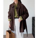 エコレザーロングジャケット韓国風アウター | SUNSHINE CLOSET | 詳細画像11