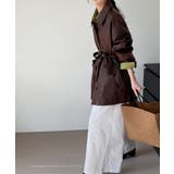 エコレザーロングジャケット韓国風アウター | SUNSHINE CLOSET | 詳細画像13