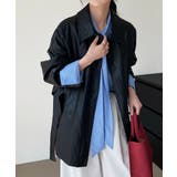 エコレザーロングジャケット韓国風アウター | SUNSHINE CLOSET | 詳細画像16