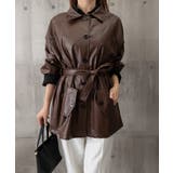 エコレザーロングジャケット韓国風アウター | SUNSHINE CLOSET | 詳細画像22