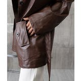 エコレザーロングジャケット韓国風アウター | SUNSHINE CLOSET | 詳細画像23