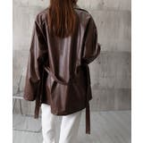 エコレザーロングジャケット韓国風アウター | SUNSHINE CLOSET | 詳細画像24