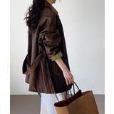 エコレザーロングジャケット韓国風アウター | SUNSHINE CLOSET | 詳細画像3