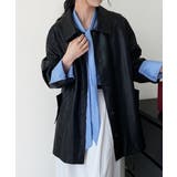 エコレザーロングジャケット韓国風アウター | SUNSHINE CLOSET | 詳細画像6