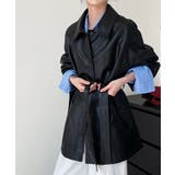 エコレザーロングジャケット韓国風アウター | SUNSHINE CLOSET | 詳細画像7