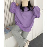 ゆったりクルーネック長袖ワッフルトップスビッグシルエット無地レディース韓国風カジ… | SUNSHINE CLOSET | 詳細画像25 