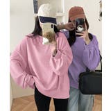 ゆったりクルーネック長袖ワッフルトップスビッグシルエット無地レディース韓国風カジ… | SUNSHINE CLOSET | 詳細画像26 