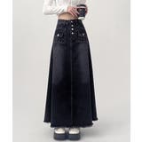 レトロデニムスカート ハイウエスト 韓国 | SUNSHINE CLOSET | 詳細画像1 