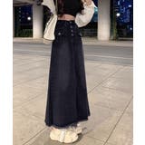 レトロデニムスカート ハイウエスト 韓国 | SUNSHINE CLOSET | 詳細画像9 