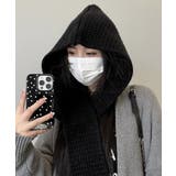 フード付きニットマフラー韓国風バラクラバ | SUNSHINE CLOSET | 詳細画像1 