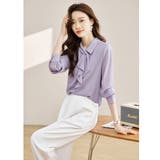 リボンタイブラウス レディース長袖シャツ | SUNSHINE CLOSET | 詳細画像7 