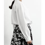 サテン風シャツブラウス Vネックトップス | SUNSHINE CLOSET | 詳細画像11