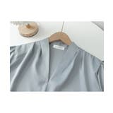 サテン風シャツブラウス Vネックトップス | SUNSHINE CLOSET | 詳細画像19