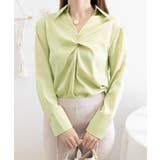 ツイストブラウス長袖ブラウスVネック上品 | SUNSHINE CLOSET | 詳細画像16 