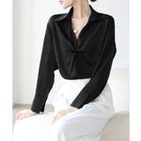 ツイストブラウス長袖ブラウスVネック上品 | SUNSHINE CLOSET | 詳細画像8 