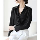 ツイストブラウス長袖ブラウスVネック上品 | SUNSHINE CLOSET | 詳細画像9 