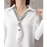 ボウタイブラウスレディース フェミニンVネックブラウス オフィスカジュアル | SUNSHINE CLOSET | 詳細画像20 