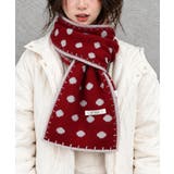 大人可愛い水玉模様ストール 防寒あったかマフラー レディース首巻き冬小物 | SUNSHINE CLOSET | 詳細画像12