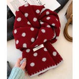 大人可愛い水玉模様ストール 防寒あったかマフラー レディース首巻き冬小物 | SUNSHINE CLOSET | 詳細画像23