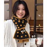 大人可愛い水玉模様ストール 防寒あったかマフラー レディース首巻き冬小物 | SUNSHINE CLOSET | 詳細画像5
