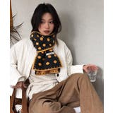 大人可愛い水玉模様ストール 防寒あったかマフラー レディース首巻き冬小物 | SUNSHINE CLOSET | 詳細画像7