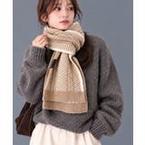クラシカル配色ライン リバーシブルマフラー 千鳥格子ストール防寒 | SUNSHINE CLOSET | 詳細画像11
