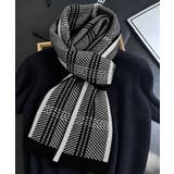 クラシカル配色ライン リバーシブルマフラー 千鳥格子ストール防寒 | SUNSHINE CLOSET | 詳細画像15
