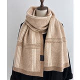 クラシカル配色ライン リバーシブルマフラー 千鳥格子ストール防寒 | SUNSHINE CLOSET | 詳細画像17