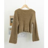 クロップド丈シャギーニット Vネック長袖 | SUNSHINE CLOSET | 詳細画像29