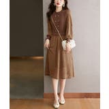 ニットワンピース ランタンスリーブ 上品 | SUNSHINE CLOSET | 詳細画像7 