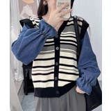 ドッキングニット ボーダーニットトップス | SUNSHINE CLOSET | 詳細画像1