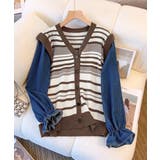 ドッキングニット ボーダーニットトップス | SUNSHINE CLOSET | 詳細画像12