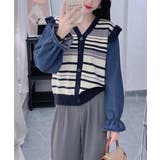 ドッキングニット ボーダーニットトップス | SUNSHINE CLOSET | 詳細画像3