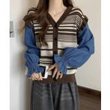 ドッキングニット ボーダーニットトップス | SUNSHINE CLOSET | 詳細画像5